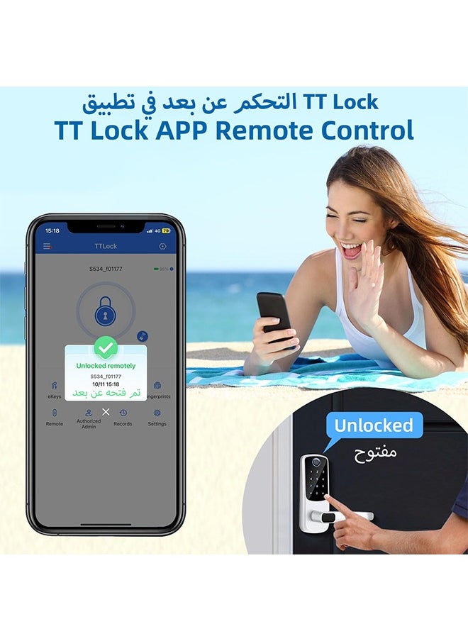 S-Color - Smart Wi-Fi Gateway, G2 Hub for Keyless Entry Remote Control & Manage Bluetooth Deadbolt Door Lock with TTLock App, Wi-Fi Bridge Work with Alexa Google Home for Voice Control - Image 1