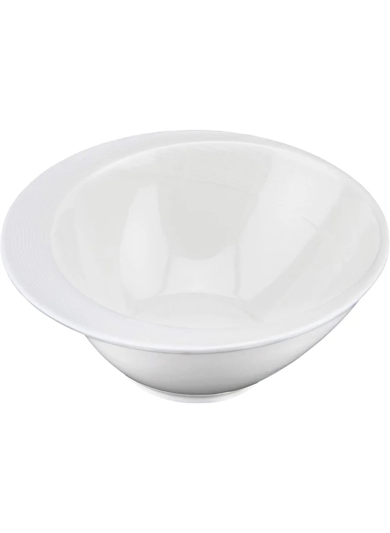 شالو وعاء "فيست تيفاني" المسطح من البورسلين العظمي – 15 سم | وعاء تقديم فاخر من البورسلين العظمي عالي الجودة | أواني مائدة أنيقة لتقديم الحساء، الوجبات الخفيفة، الحلويات والأطباق الجانبية | وعاء طعام فاخر للاستخدام المنزلي وفي المطاعم