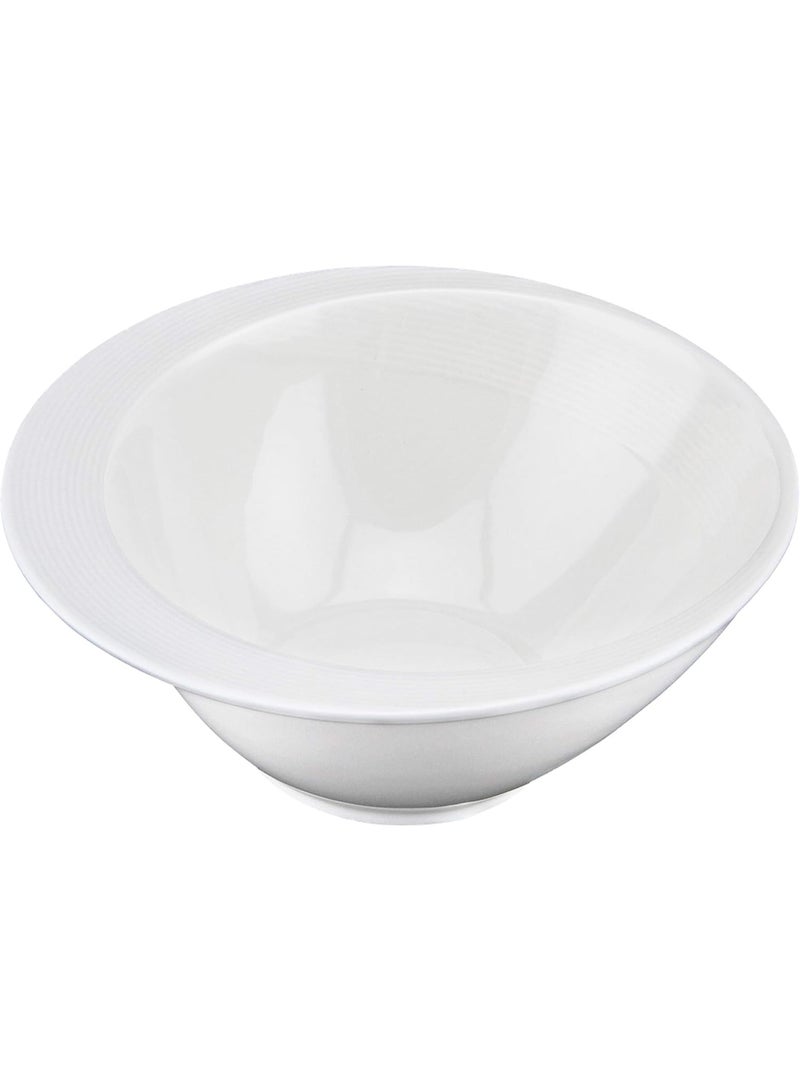Shallow Feast Tiffany Bone China Bowl – 15 cm | Premium Fine Bone China Serving Bowl | Elegant Tableware for Soup, Snacks, Desserts & Side Dishes | Luxury Dining Bowl for Home & Restaurant Use - Image 1
