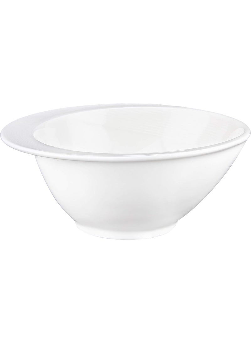 Shallow Feast Tiffany Bone China Bowl – 15 cm | Premium Fine Bone China Serving Bowl | Elegant Tableware for Soup, Snacks, Desserts & Side Dishes | Luxury Dining Bowl for Home & Restaurant Use - Image 2