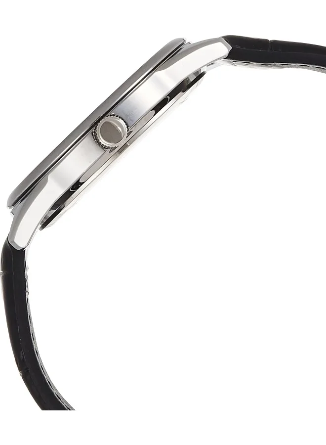 كاسيو Men's Analog Display Watch With Black Leather Strap - MTP-V005L-1B