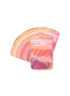 200 Pcs Holographic Resealable Smell Proof Mylar Bags, 2.95 x 5.5 Inch Ziplock Foil Pouch Bags for Jewelry, Cosmetics, Crafts, and Packaging Needs.