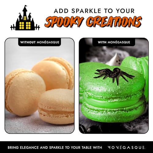 MONÉGASQUE Green Edible Glitter for Drinks 15g – Edible Glitter for Cakes & Cocktails – Luster Dust for Drinks & Cake Decorating – Cocktail Drink Shimmer – Green Food Coloring Christmas Sprinkles - Image 4