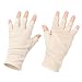 JURUAA Mens Sunblock Fingerless Gloves Summer UV Protection Driving Cotton Gloves Beige 4 - Image 2