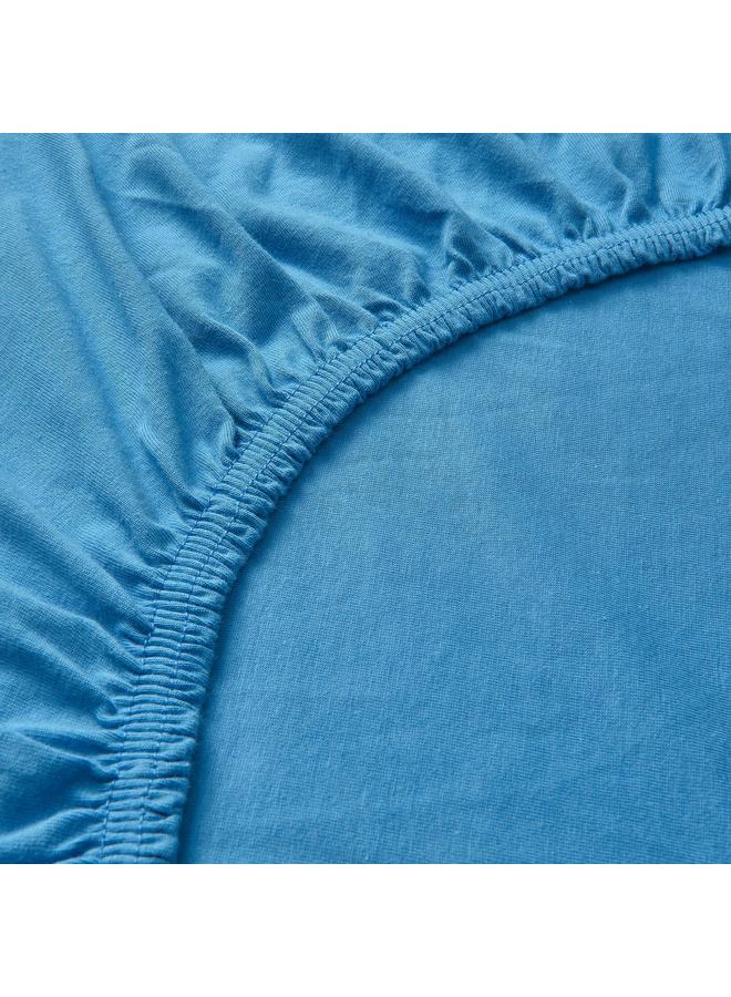 erorex Fitted sheet, blue, 90x200 cm - Image 3
