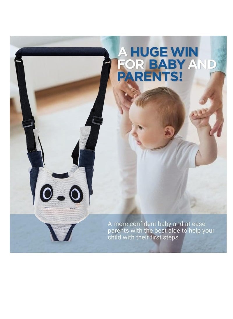 Gonice Baby Walking Harness, Adjustable Baby Walking Assistant with Detachable Crotch, Child Learning Walk Trainer Tool for 6-24 Month Old (White)  - Image 5