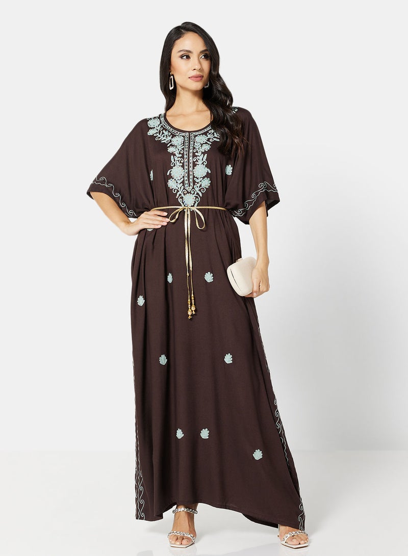 ARABIAN CLOSET EMBROIDERED KAFTAN  - Image 3