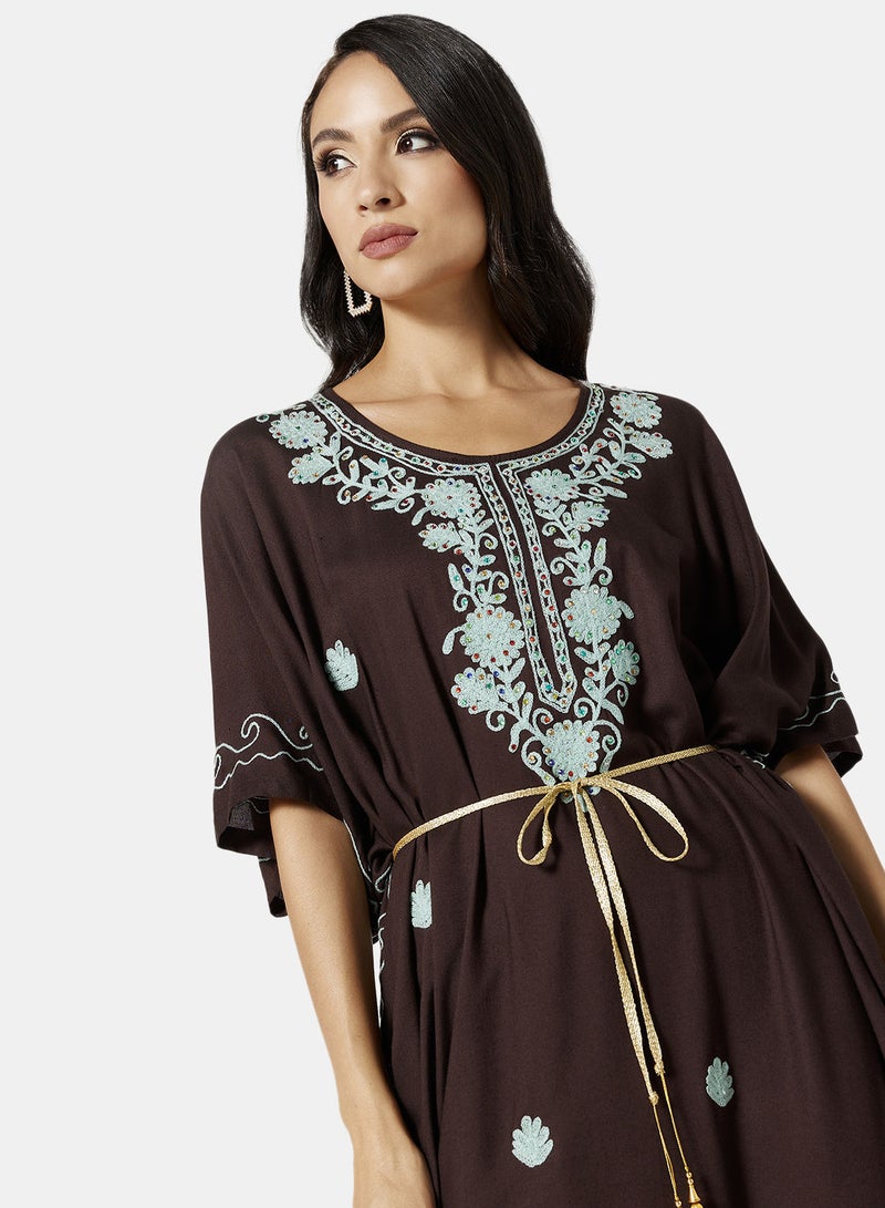 ARABIAN CLOSET EMBROIDERED KAFTAN  - Image 4
