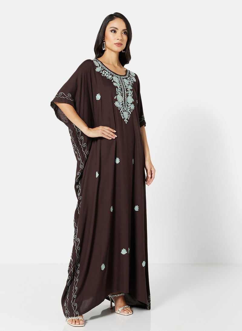 ARABIAN CLOSET EMBROIDERED KAFTAN  - Image 5