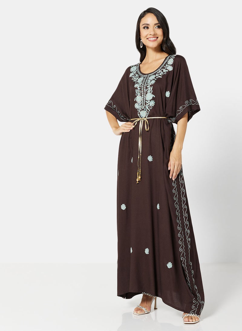 ARABIAN CLOSET EMBROIDERED KAFTAN  - Image 1