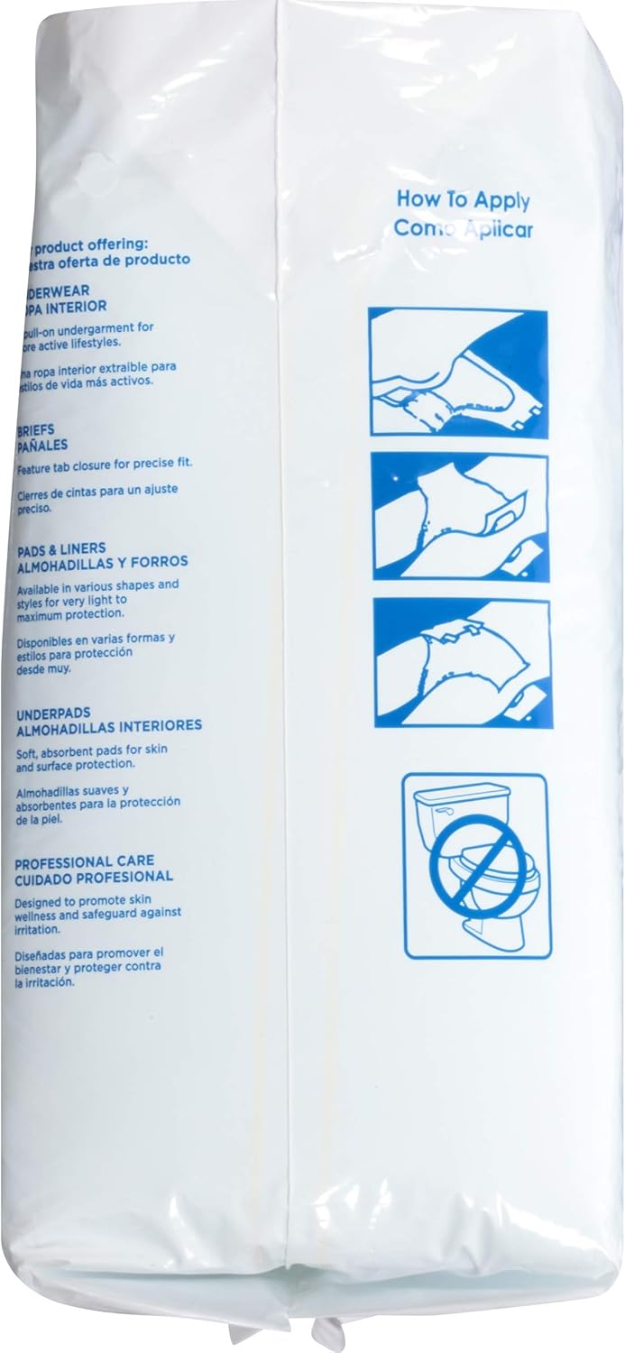 ATTENDS Incontinent Brief Homecare Tab Closure Large Disposable Moderate Absorbency BRHC30 Sold Per Case - Image 4