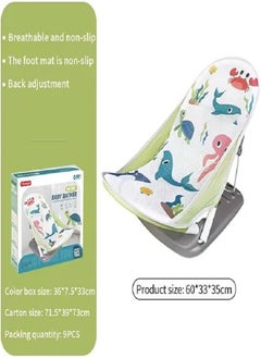 tiibaby Foldable Toddler Bather - Bathtub Foldable Toddler Bath Bather Seat | Foldable Baby Bather with Bath Stand | (Green)  - Image 3