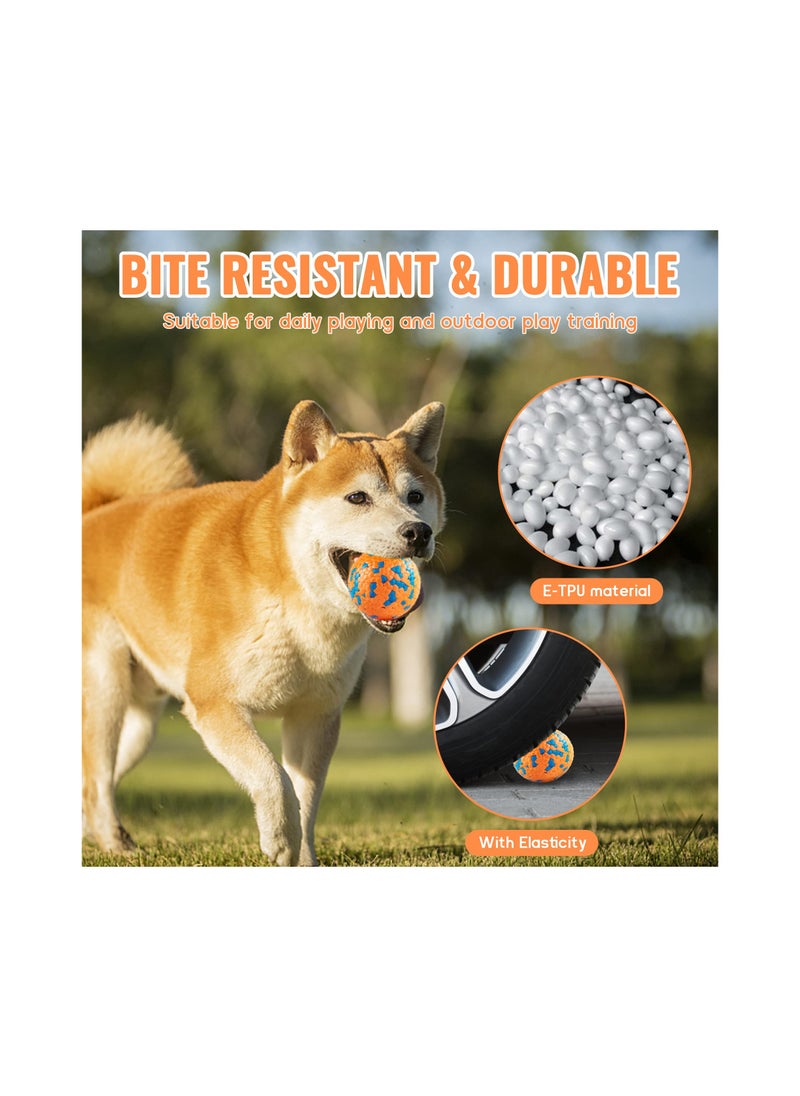SYOSI - 2 Pcs Indestructible Dog Balls Tennis for Aggressive Chewers Safer Large Medium Small Puppy Training Catch Fetch Water Floats Toys - Image 1