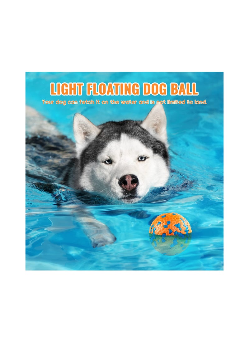 SYOSI - 2 Pcs Indestructible Dog Balls Tennis for Aggressive Chewers Safer Large Medium Small Puppy Training Catch Fetch Water Floats Toys - Image 1