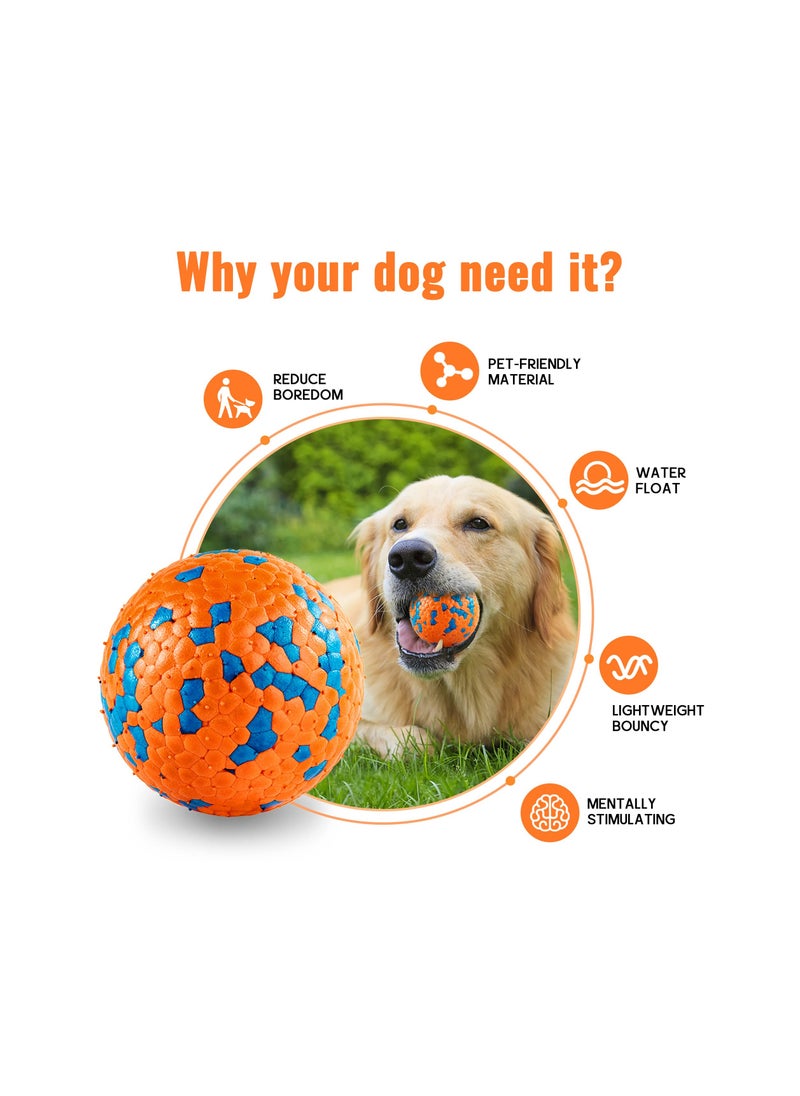 SYOSI - 2 Pcs Indestructible Dog Balls Tennis for Aggressive Chewers Safer Large Medium Small Puppy Training Catch Fetch Water Floats Toys - Image 1