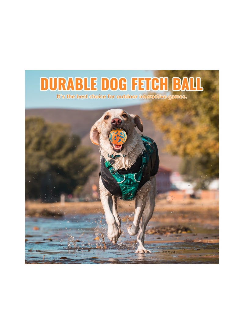 SYOSI - 2 Pcs Indestructible Dog Balls Tennis for Aggressive Chewers Safer Large Medium Small Puppy Training Catch Fetch Water Floats Toys - Image 1