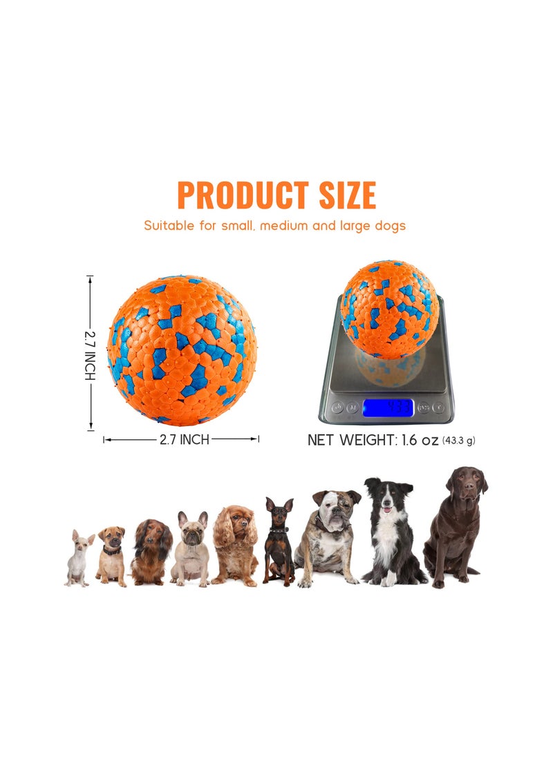 SYOSI - 2 Pcs Indestructible Dog Balls Tennis for Aggressive Chewers Safer Large Medium Small Puppy Training Catch Fetch Water Floats Toys - Image 1