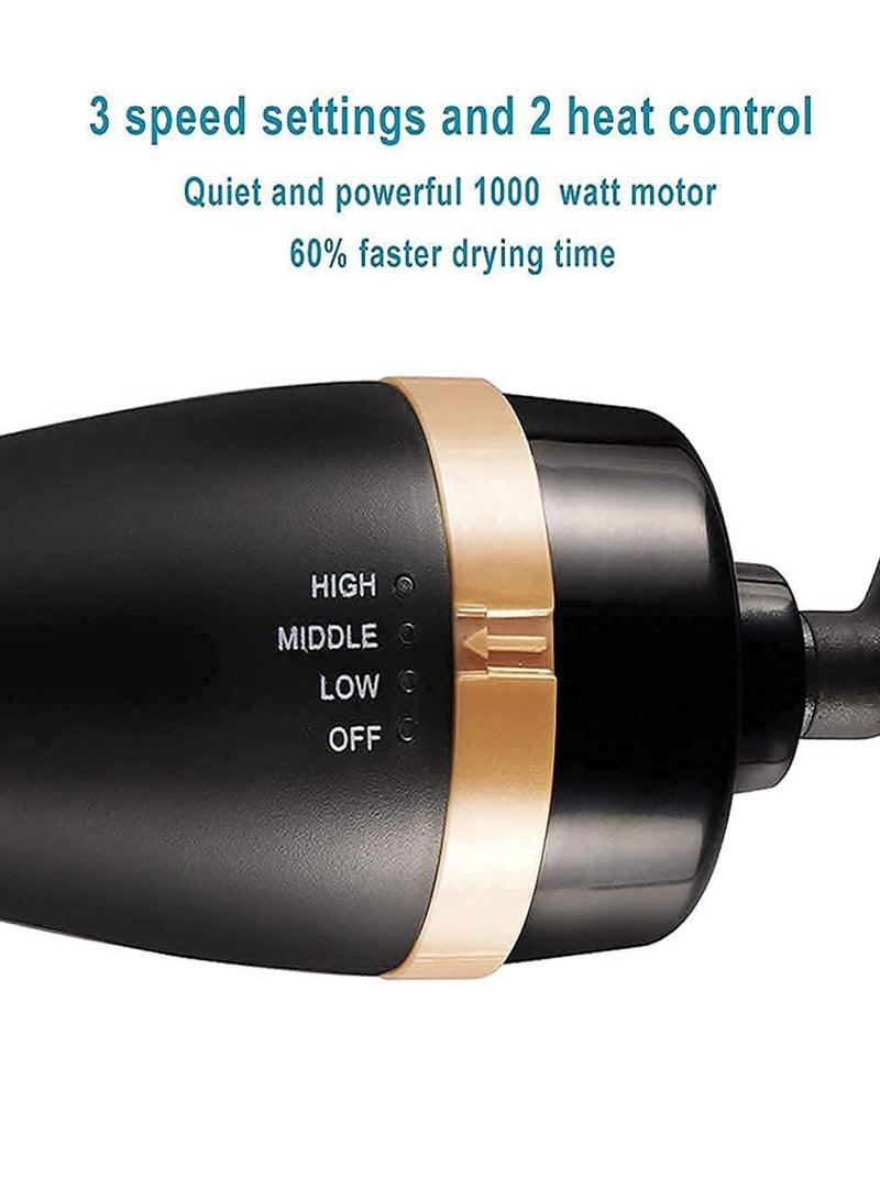 Hot Air Brush,Hair Dryer Brush, Professional Hair Dryer & Volumizer 3 in 1 Upgrade Anti-Scald Negative Ionic Technology Hair Straightener Brush,Salon Negative Ion Ceramic Electric Blow Dryer - Image 5