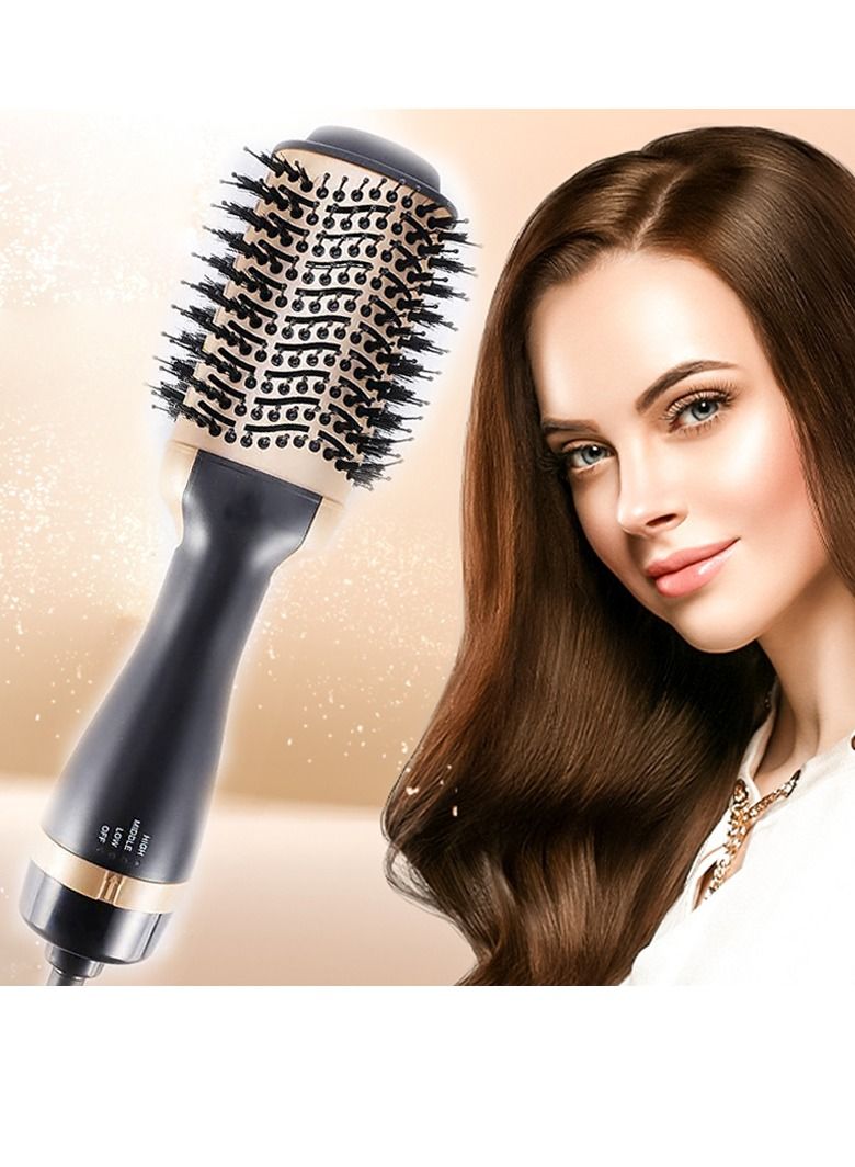 Hot Air Brush,Hair Dryer Brush, Professional Hair Dryer & Volumizer 3 in 1 Upgrade Anti-Scald Negative Ionic Technology Hair Straightener Brush,Salon Negative Ion Ceramic Electric Blow Dryer - Image 1