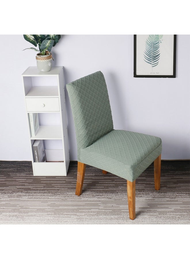 4-Piece Dining Chair Cover Set Green - Image 5
