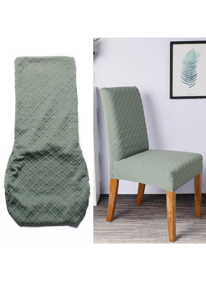 4-Piece Dining Chair Cover Set Green - Image 4