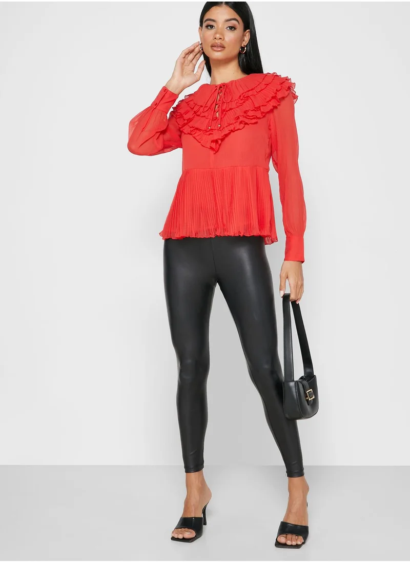 RIVER ISLAND Ruffle Detail Top