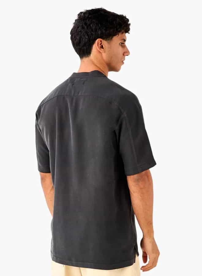 Lee Cooper Lee Cooper Panelled T-shirt with Short Sleeves and Zip Pocket