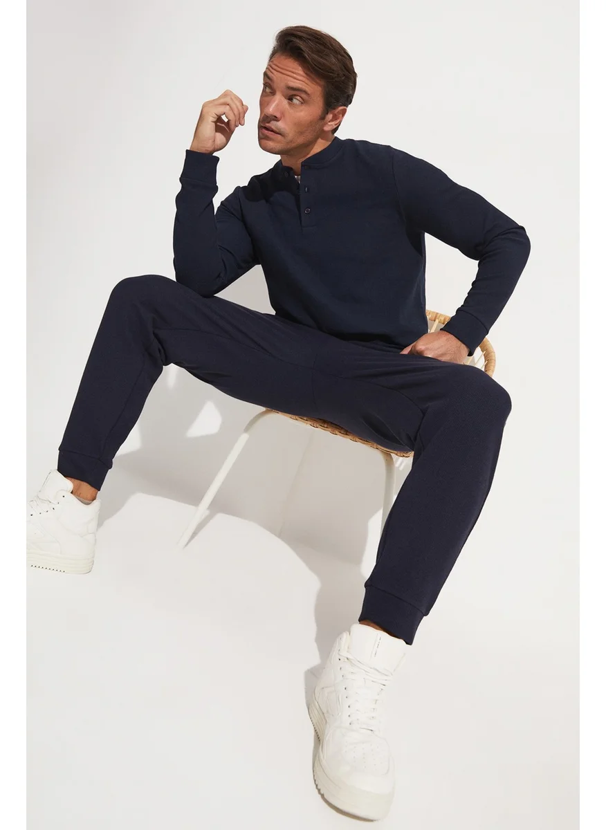 JOYSTAR Men's Regular Fit Textured Sweatpants