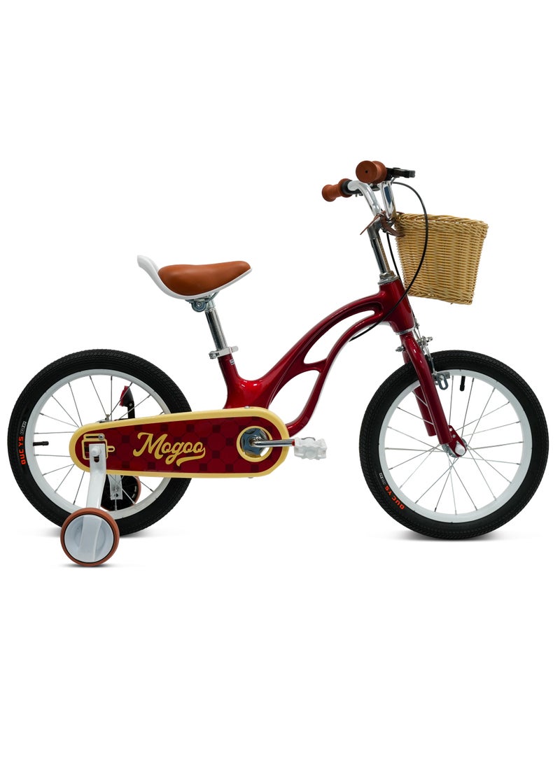 MOGOO Flyer Magnesium Kids Bike 16 Inch Red - Image 1