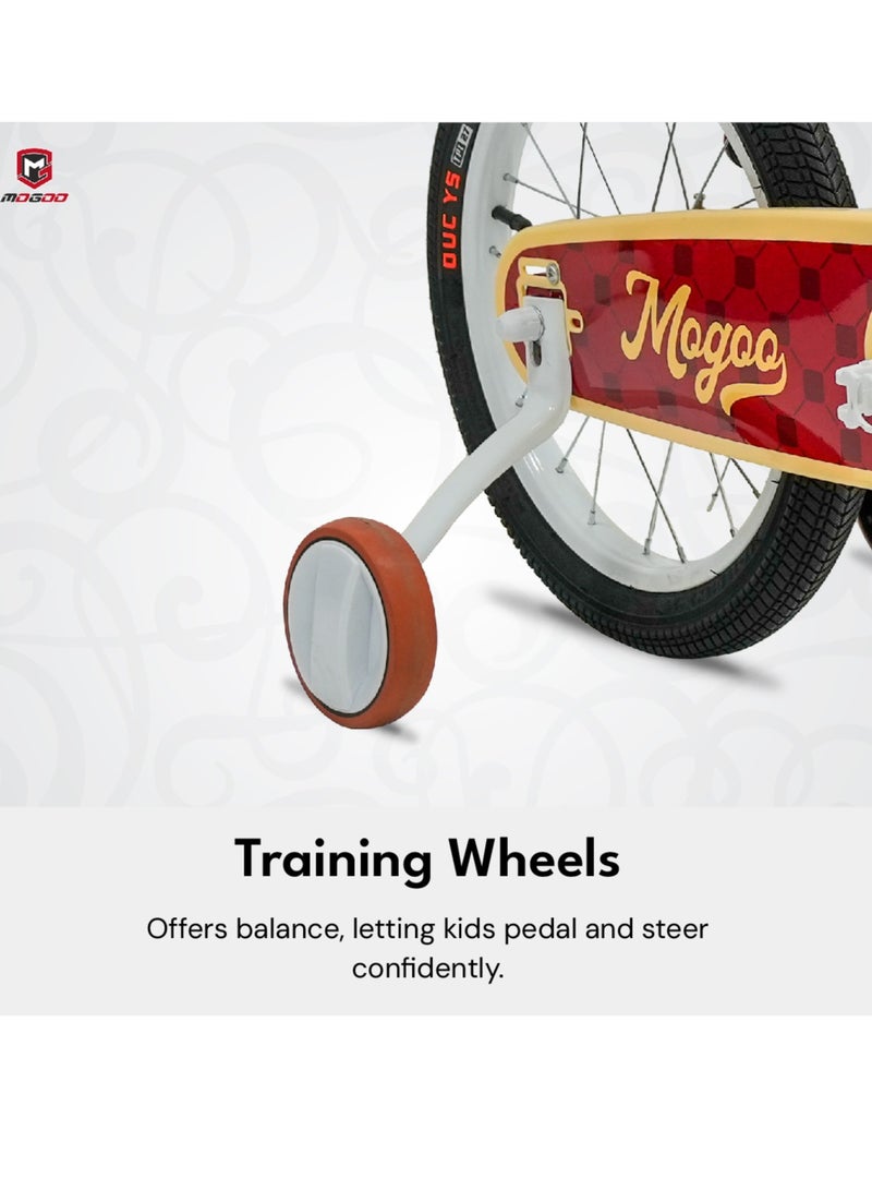 MOGOO Flyer Magnesium Kids Bike 16 Inch Red - Image 5