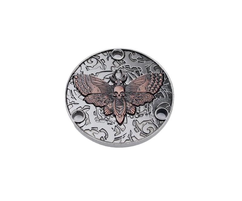 Guyker Guitar Back Cover Butterfly Skeleton Pattern Metal Toggle Switch for LP Style Guitar - Image 2