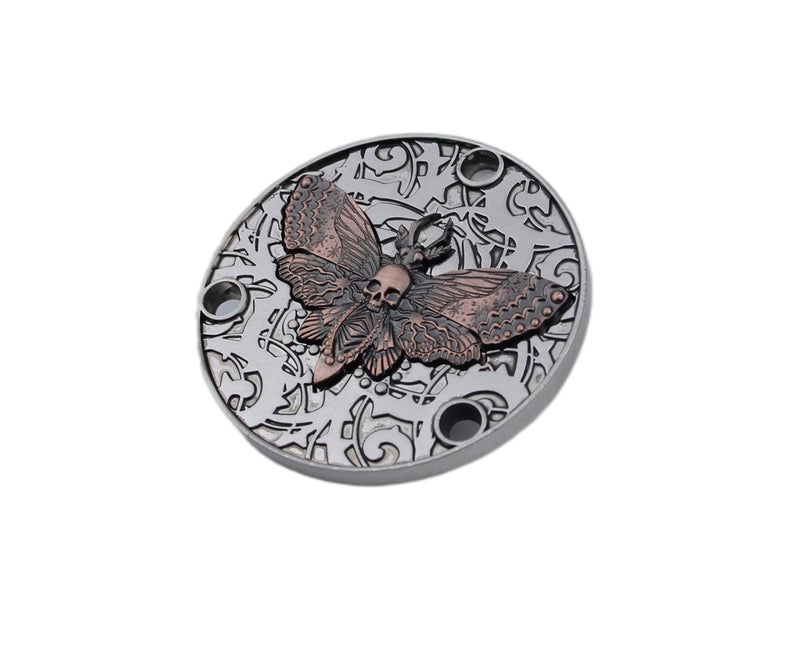 Guyker Guitar Back Cover Butterfly Skeleton Pattern Metal Toggle Switch for LP Style Guitar - Image 3