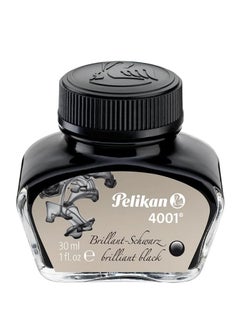 Pelikan Pelikan 4001 bottled ink for fountain pens brilliant black 30ml (301051)  - Image 1