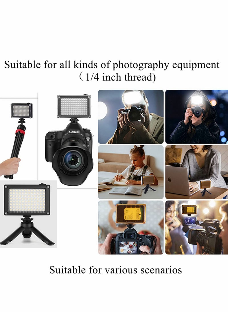 Excefore Video Light 96 LED Camera with 5400K / 3200K Filter for Cameras Camcorder Conference, USB or Battery Powered  - Image 4