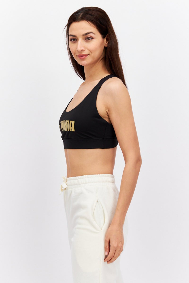 PUMA Women Sportswear Fit Non Padded Training Sports Bra, Black - Image 3