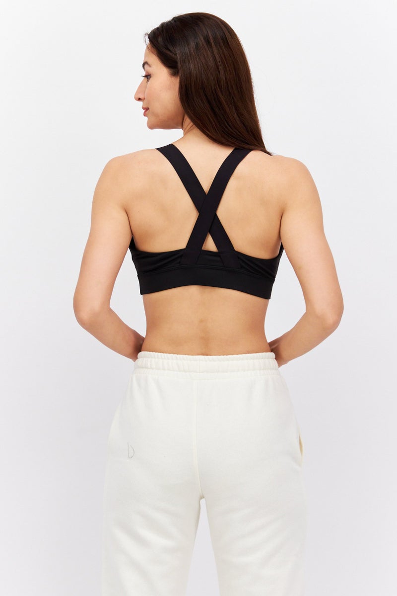 PUMA Women Sportswear Fit Non Padded Training Sports Bra, Black - Image 4