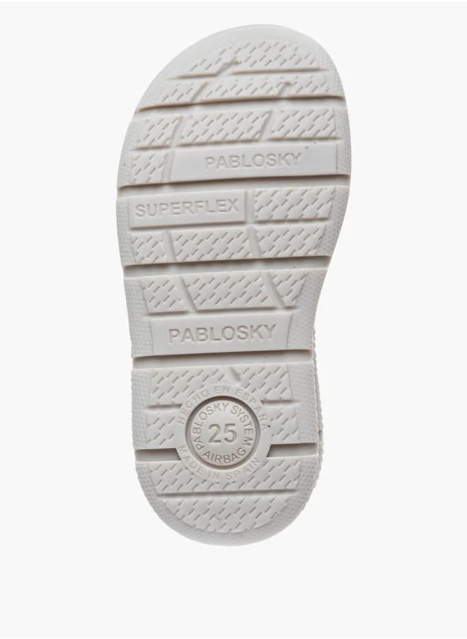 بابلوسكي Boys' Stitch Detail Fisherman Sandals with Hook and Loop Closure