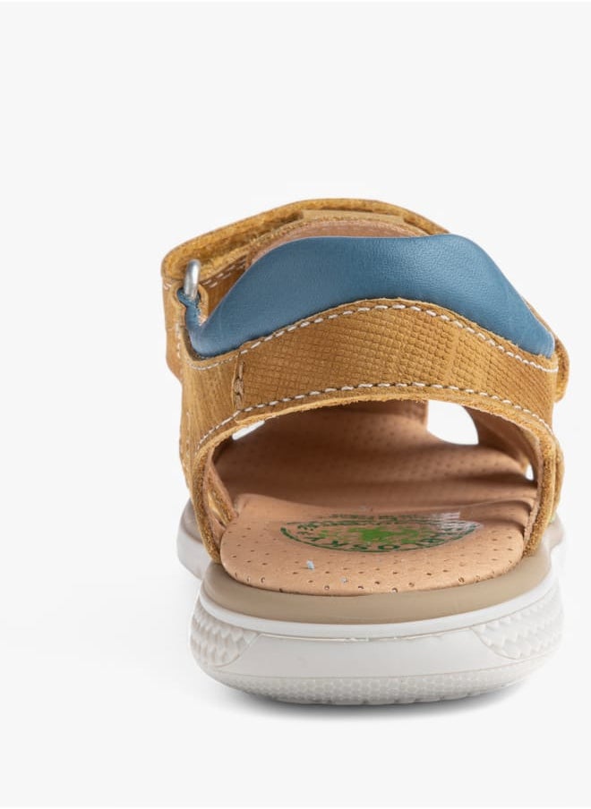 Pablosky - Boys' Stitch Detail Fisherman Sandals with Hook and Loop Closure - Image 1