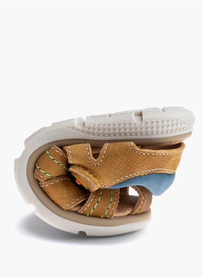 Pablosky - Boys' Stitch Detail Fisherman Sandals with Hook and Loop Closure - Image 1