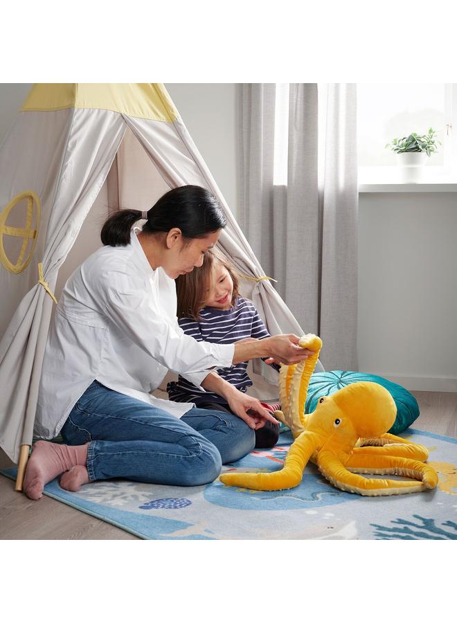 erorex Soft Toy, Octopus/Yellow, 50 Cm - Image 3