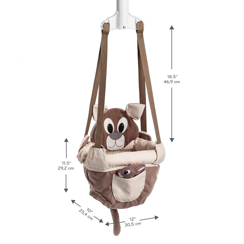 Evenflo Exersaucer Johnny Jumper Featuring Easy-to-Use Clamp Attachment for Quick and Tool-Free Set Up and Adjustable Straps to Customize the Height for Your Child, Roo - Image 3