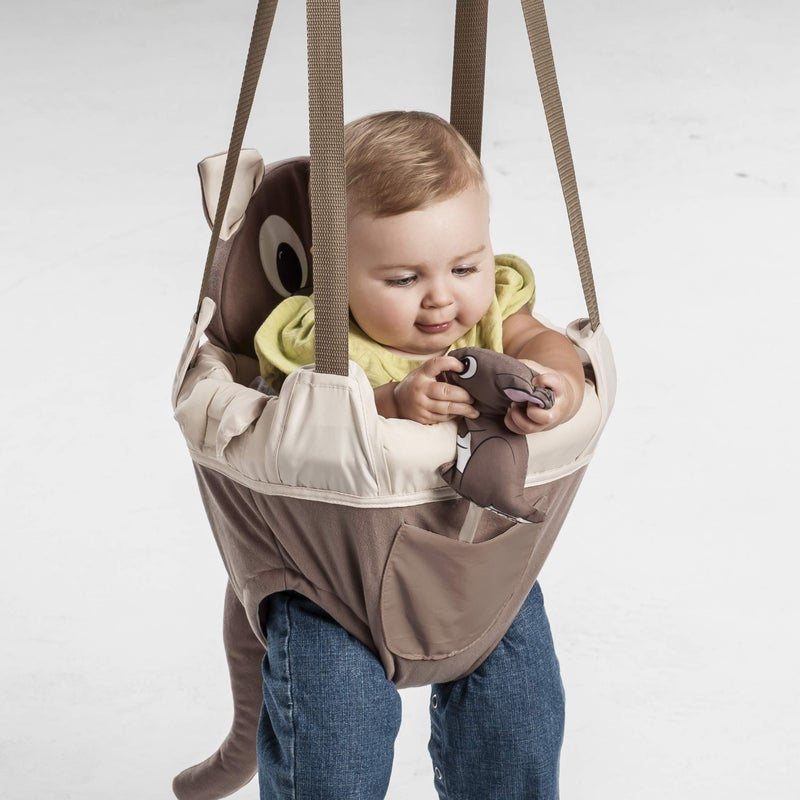 Evenflo Exersaucer Johnny Jumper Featuring Easy-to-Use Clamp Attachment for Quick and Tool-Free Set Up and Adjustable Straps to Customize the Height for Your Child, Roo - Image 2