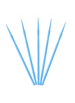 Salmue 100Pcsbag Disposable Micro Applicator Brushes Women Eyelash Extension Microswabs Brushes For Makeup Brushes Extension Mascara Brush Eyelash Glue Cleaning Stick ( 2.5Mm)(Blue)  - Image 2