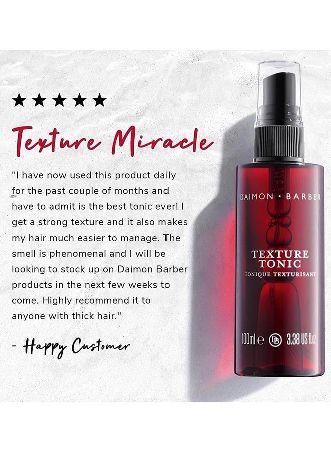 Daimon Barber Texture Tonic 100ml – Volumizing Hair Spray for Texture, Lift & Natural Hold with Lightweight Finish - Image 4