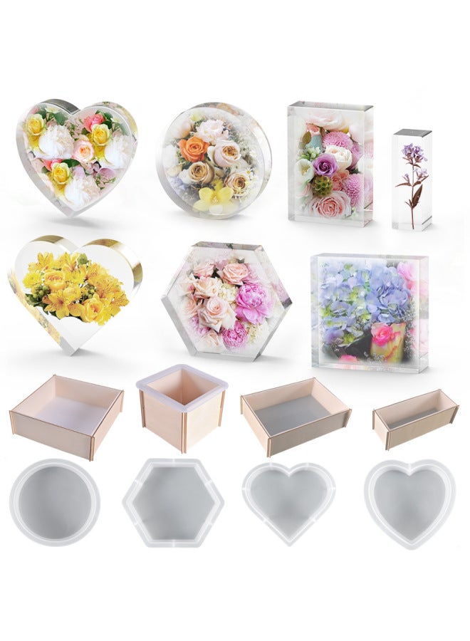Diy Crystal Drip Silicone Mold Round Hexagonal Display Stand Bookshelf Silicone Mold Recommended Use Kitchen Utensils-Specifications:Large Round Body Mold - Image 2