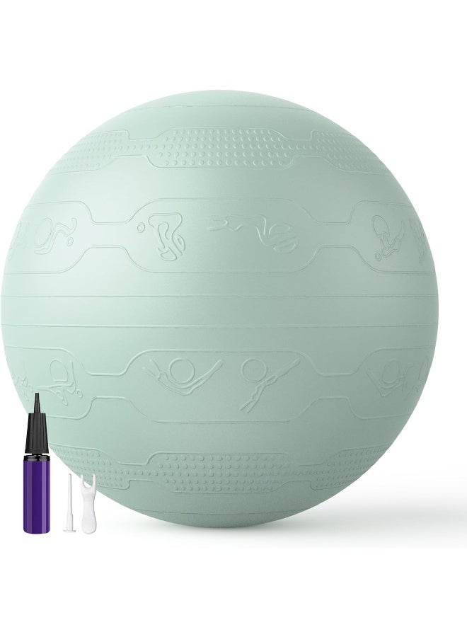 PROIRON Exercise Ball Anti-Burst Yoga Ball Chair with Quick Pump Slip Resistant Gym Ball - Image 1