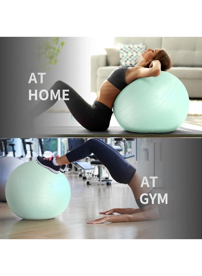 PROIRON Exercise Ball Anti-Burst Yoga Ball Chair with Quick Pump Slip Resistant Gym Ball - Image 4