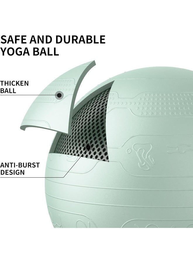 PROIRON Exercise Ball Anti-Burst Yoga Ball Chair with Quick Pump Slip Resistant Gym Ball - Image 3