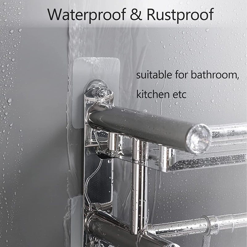 OLICOM Milton Wall Screw Hooks No Drill SelfAdhesive Nail Stickers for Wall HeavyDuty Transparent Hooks for Hanging Strong Waterproof and Reusable Perfect for Bathroom Kitchen and Home Pack of 5  - Image 5
