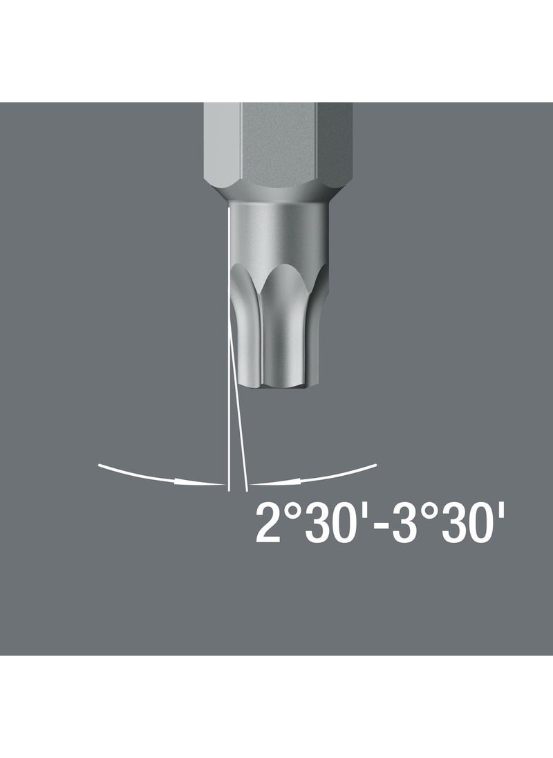Wera 867/1 Z W Torx Bits Tx 20 x 25MM 05066460001  - Image 2